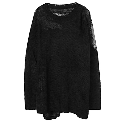 sdeer圣迪奥百搭风蝙蝠款式毛衣