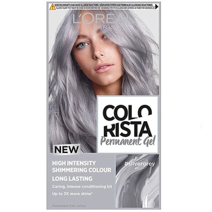 德国欧莱雅染发膏女LOREAL银灰色染发剂奶奶灰铅笔灰烟熏灰银白色