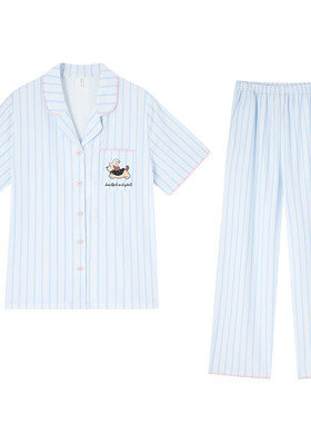 BE带胸垫抗菌纯棉睡衣女春夏新品