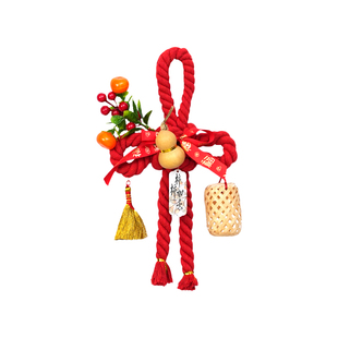 万字结入户门口挂件过年装饰新年2026马年新款福字中国结红色门挂