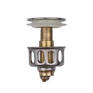 弹跳盖过滤网篮塞头洗脸盆洗手盆台盆下水器面盆落水弹跳芯配件