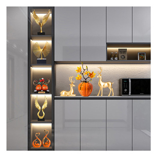 高档客厅红酒架摆件酒柜装饰品家居现代轻奢玄关电视柜工艺品摆设