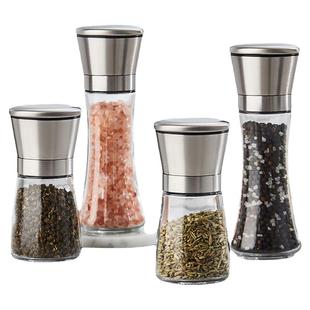 胡椒研磨器手动海盐花椒粒研磨瓶黑白胡椒粉磨粉神器调味料罐现磨