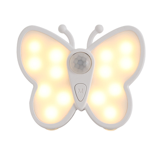 充电射灯免接线免打孔墙壁灯卧室磁吸走廊过道蝴蝶感应灯人来即亮