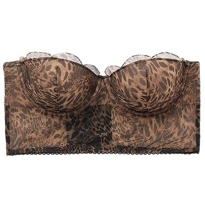 Intimissimi意舒漫性感豹纹印花荷叶边抹胸式文胸RIF2561