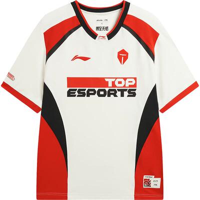 李宁LPL宽松男短袖文化衫