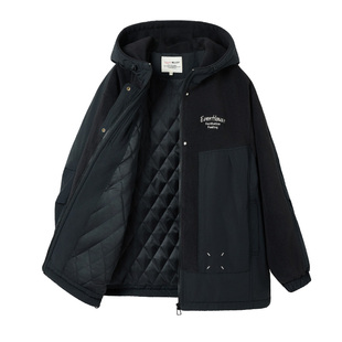 初中学生卫衣棉衣套装秋冬季棉服外套新款大童两件套菱形格棉袄女