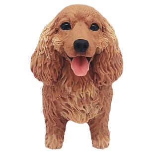 原创纯手工软陶可卡犬客厅动物曲架公仔照片订做狗模型摆件雕像