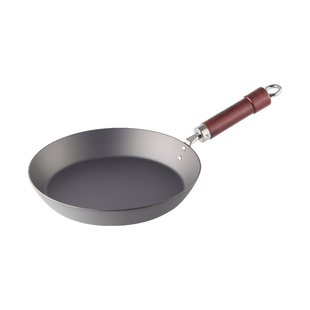 【补】日本RIVERLIGHT极牌无涂层窒化铁锅平底锅厚板牛排煎锅26cm