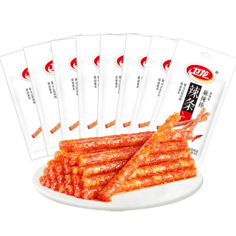 卫龙辣条豆干大辣棒78g*8包休闲零食品网红小吃儿时怀旧麻辣
