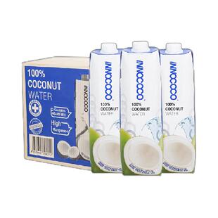 泰国进口INNOCOCO椰子水100%椰青水NFC无添加1L*12瓶家庭装