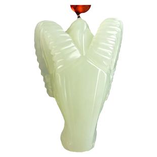 天然新疆和田玉白玉领头羊吊坠正品玉石生肖羊挂件男女本命年玉坠