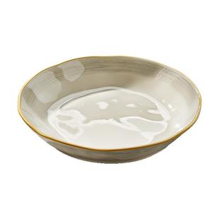 釉下彩盘子家用菜盘2025新款炒菜碟子高级感深盘餐盘陶瓷碗碟餐具