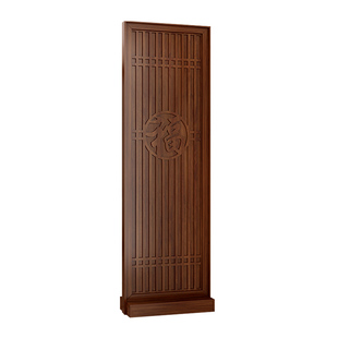 屏风隔断客厅新中式玄关实木格栅入户遮挡穿堂镂空轻奢卧室置物架