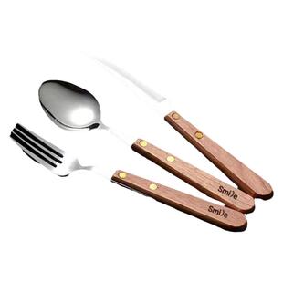 花梨木牛排刀叉西餐餐具套装304不锈钢家用木柄高档牛扒刀叉餐厅