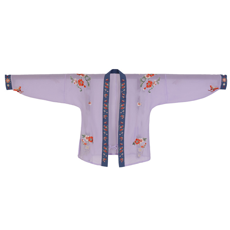 外套春夏汉服飞机袖短衫薄款绣花