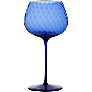 昀/YYUN 水晶玻璃红酒杯勃艮第高脚杯复古蓝手工杯白葡萄酒杯礼盒