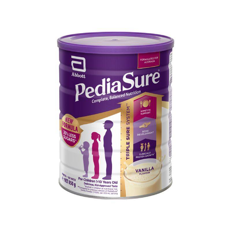 雅培澳版小安素儿童全营养成长奶粉香草味850g*4罐效期26年8月