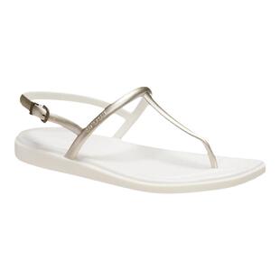 Crocs/卡骆驰女鞋凉鞋夹趾沙滩鞋波西米亚风平底防滑时尚休闲森系