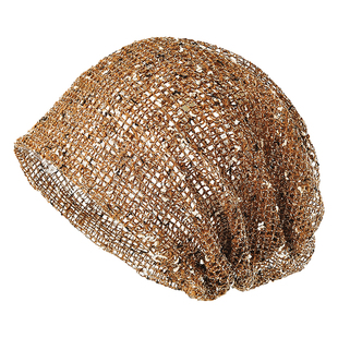 2025新款堆堆帽女薄款宽松显脸小韩版时尚洋气针织遮白发包头帽子