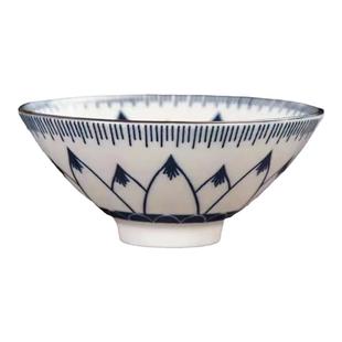 青花瓷茶杯陶瓷功夫小茶杯单杯客人杯茶具茶盏套装茶碗品茗斗笠杯