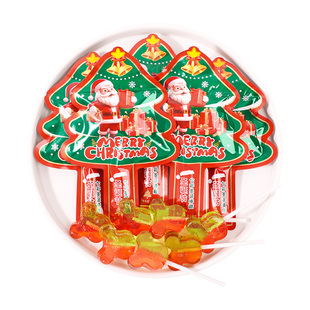 七彩棒棒糖网红爆款儿童休闲零食散装创意独立包装圣诞节糖果批发