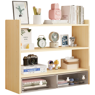 多层文件收纳盒办公桌置物架办公室用品大全文具横向立式资料架文件框展示档案架桌面整理神器分层架子文件栏