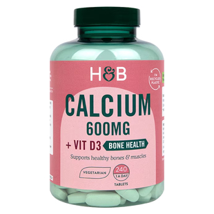 英国hb钙片荷柏瑞钙片女性补钙中老年成人钙片维生素d官方240片