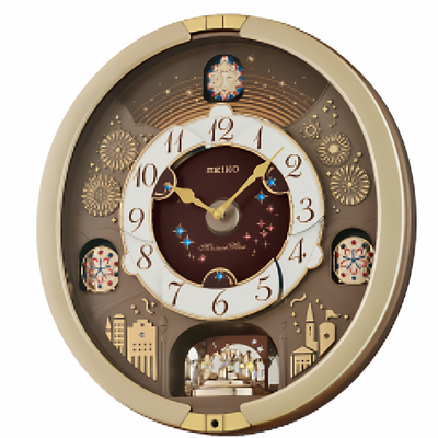 日本精工SEIKO 高档音乐挂钟QXM620G