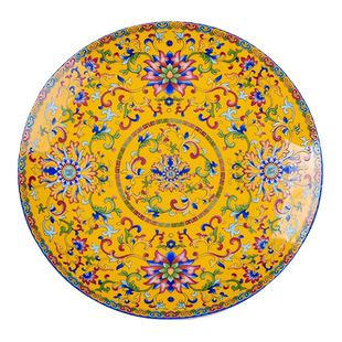 家用菜盘瓷盘珐琅彩浅盘平盘牛排盘2026景德镇新款瓷盘饺子盘托盘