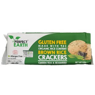 臻美地球有机抹茶海苔味糙米脆饼无麸质孕妇饼干桥本少盐网红零食