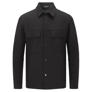 【雷军同款】EMZ鄂尔多斯秋冬新款内磨毛软壳翻领短款夹克外套男