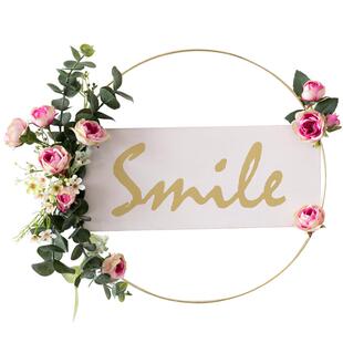 阿楹 高级感法式墙上装饰ins墙面假花森系服装店卧室美式花环挂件