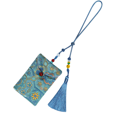 高档平安符福袋手工织锦刺绣香囊袋空袋随身护身荷包布袋车载挂件