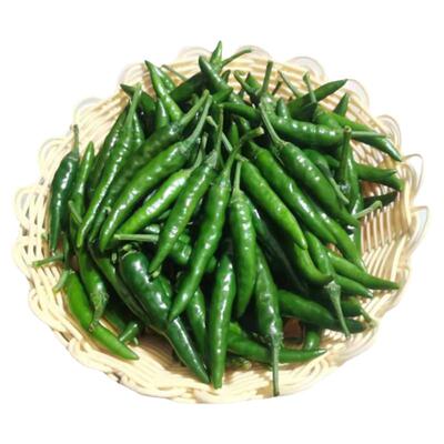 新鲜青小米辣椒现摘特辣青辣椒