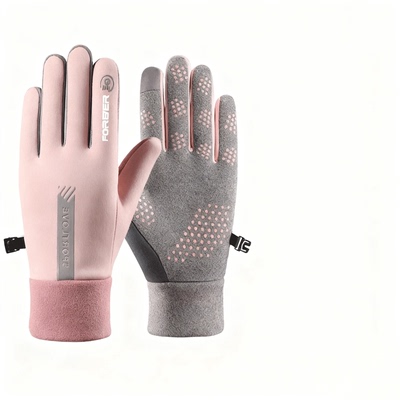 触屏手套加绒保暖冬季防风防水秋