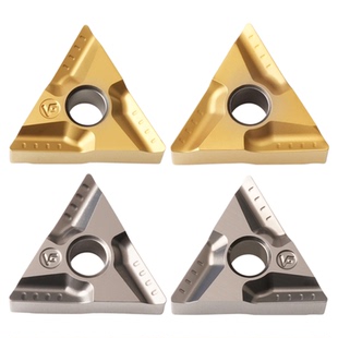 金属陶瓷三角形数控刀片TNMG160404R-VF 160408L-VF金属黄色陶瓷
