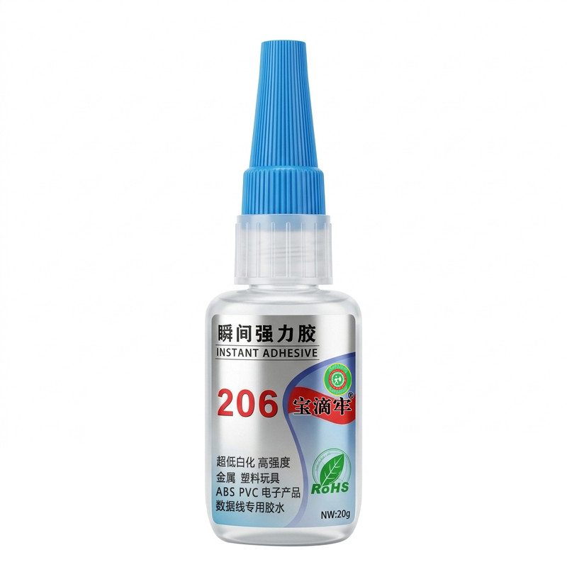 宝滴牢206胶水502粘pvcabs塑胶玩具强力补鞋胶金属玻璃电子不发白