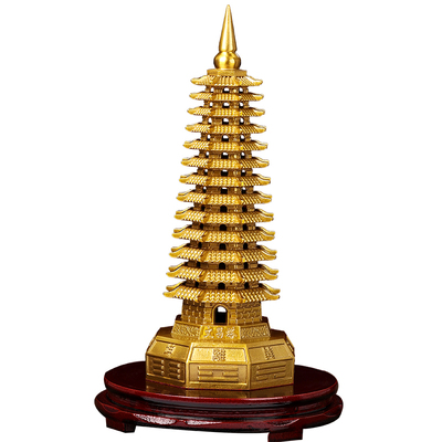 吉照万泽纯铜书房客厅文昌塔摆件