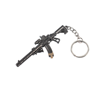 三角洲周边 迷你AS VAL巨浪小枪金属模型合金摆件钥匙扣玩具9CM