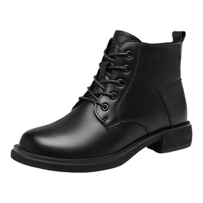 短靴马丁靴红蜻蜓棉靴加绒