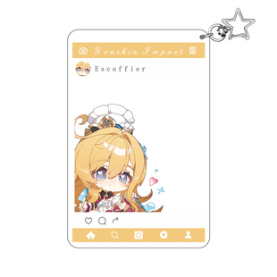 原神周边透卡夹层钥匙扣瓦雷莎伊法爱可菲伊法亚克力挂件合影卡