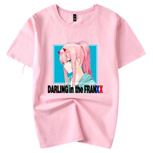 亲爱的弗兰克斯darling in the franxx国家队02夏季纯棉短袖T恤衫