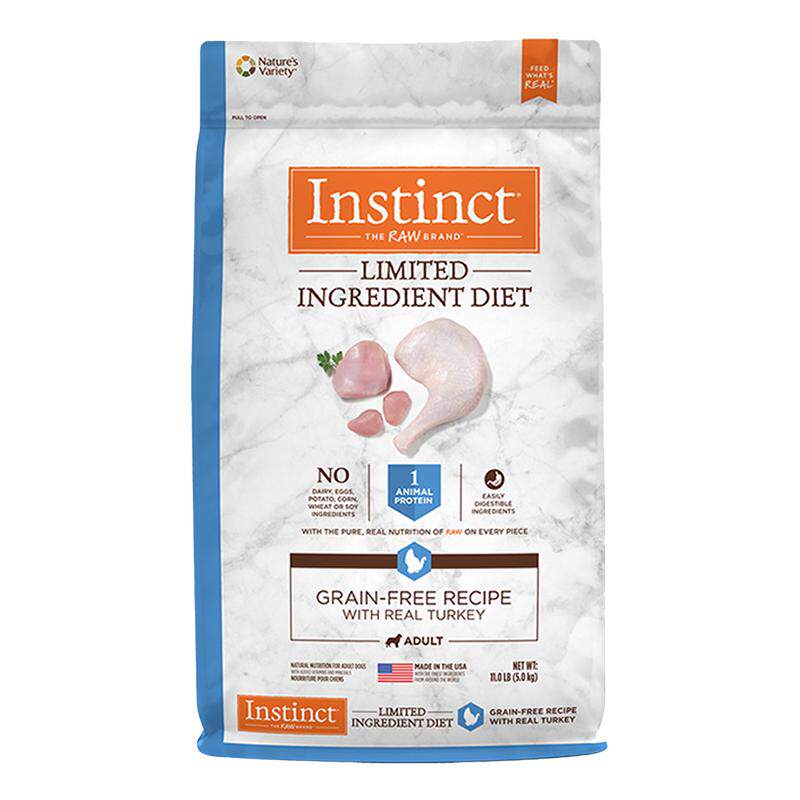 【自营】美国进口百利Instinct本能单一低致敏火鸡配方成猫粮11lb