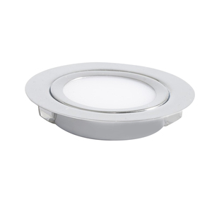 高端不锈钢防水嵌入式12V24V3W迷你超薄厨房厨柜筒灯射灯开孔55MM