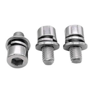 304/316不锈钢GB70.1内六角不滚花组合螺丝平弹垫三组合机螺钉