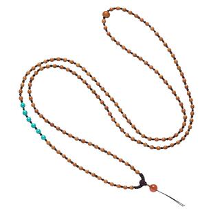 天然手工编织橄榄核吊坠绳男女项链绳翡翠玉石吊坠挂绳挂脖毛衣链