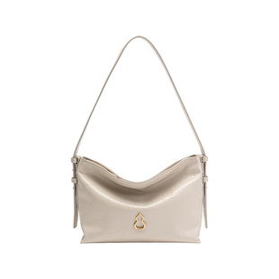 BAMPO半坡绵绵包小号 头层牛皮小hobo托特包2025春新款斜挎腋下包