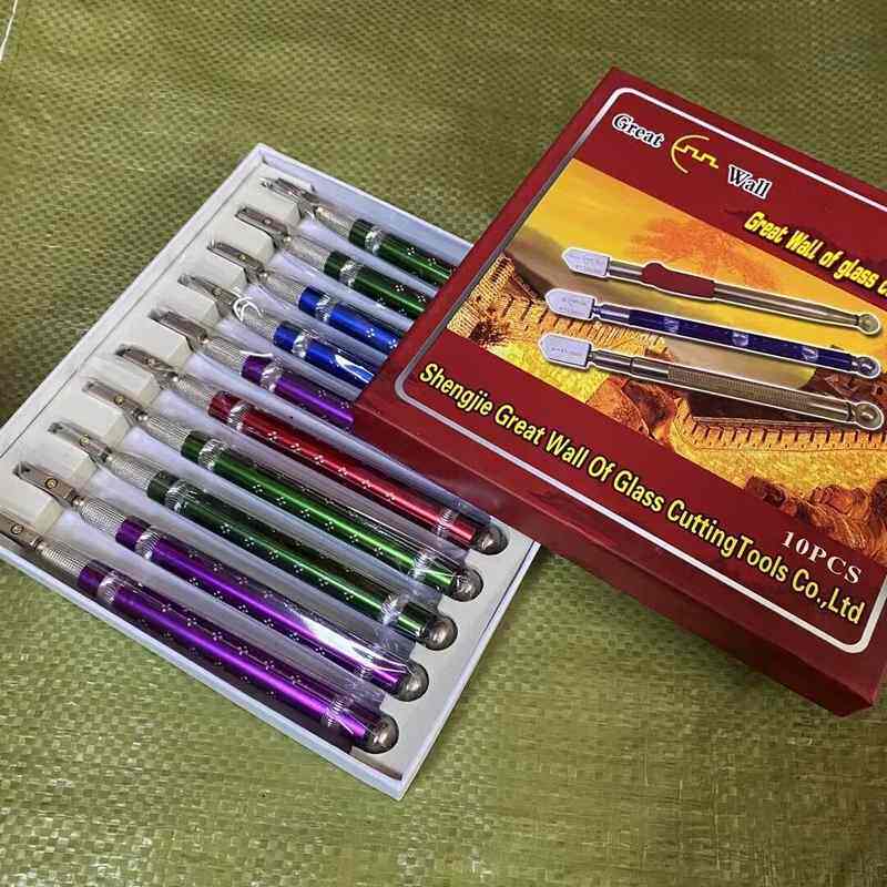 铝合金滚轮玻璃刀切割刀划玻璃瓷砖手动金刚石工具热卖切割器推刀