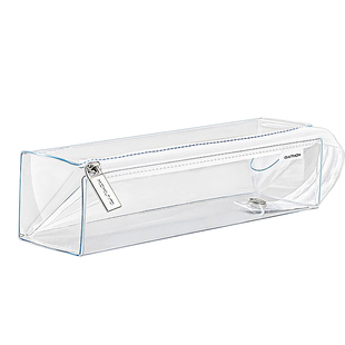 日本Kokuyo国誉Campus透明笔袋ins风高颜值大容量收纳包男女通用考试用大开口PVC学生考场日系文具收纳笔盒